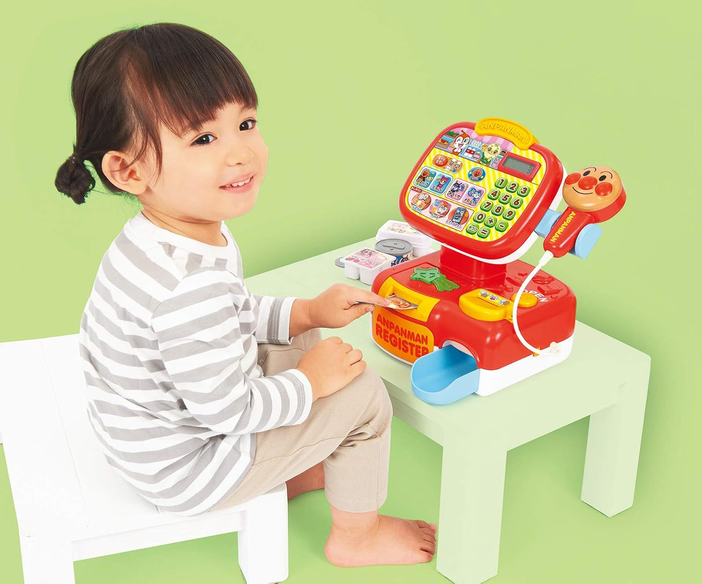 SEGA FAVE Anpanman Osatsu Sui Sui! Self Pipi Anpanman Register