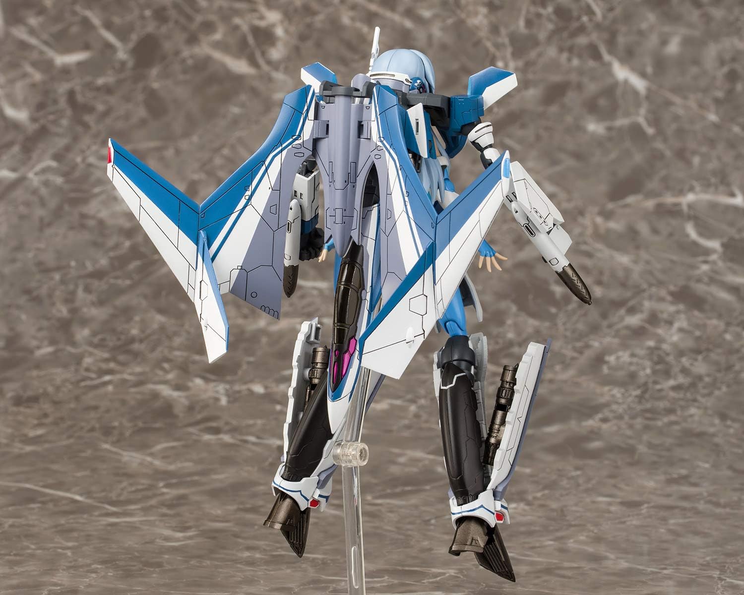 Aoshima Bunka Kyozai VFG Macross Delta VF-31J Siegfried Total Height 6.1 in (155 mm) Color Coded Plastic Model MC-01