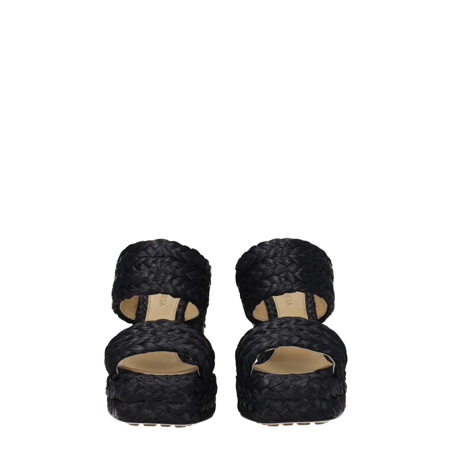 Bottega Veneta ボッテガベネタサンダル女性ラフィアブラック - Image 4