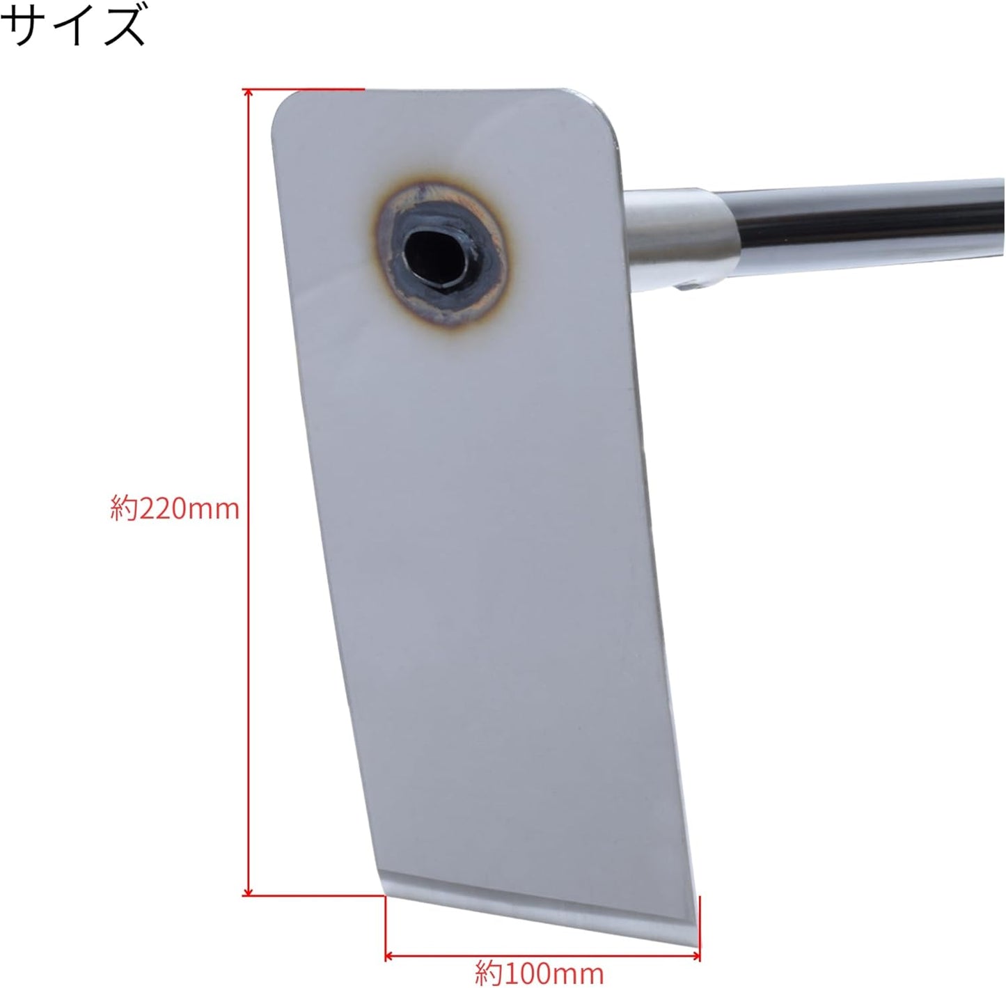Takagi Black Pipe Handle, Lightweight, Vegetable Garden Hoe, Small, Stainless Steel, 41.3 inches (1,050 mm) Handle, Easy to Work, Rust Resistant, Good Soil Release, Tilling, Ridging, Made in Japan