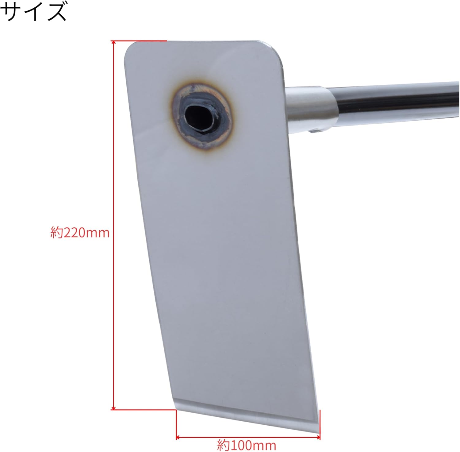 Takagi Black Pipe Handle, Lightweight, Vegetable Garden Hoe, Small, Stainless Steel, 41.3 inches (1,050 mm) Handle, Easy to Work, Rust Resistant, Good Soil Release, Tilling, Ridging, Made in Japan