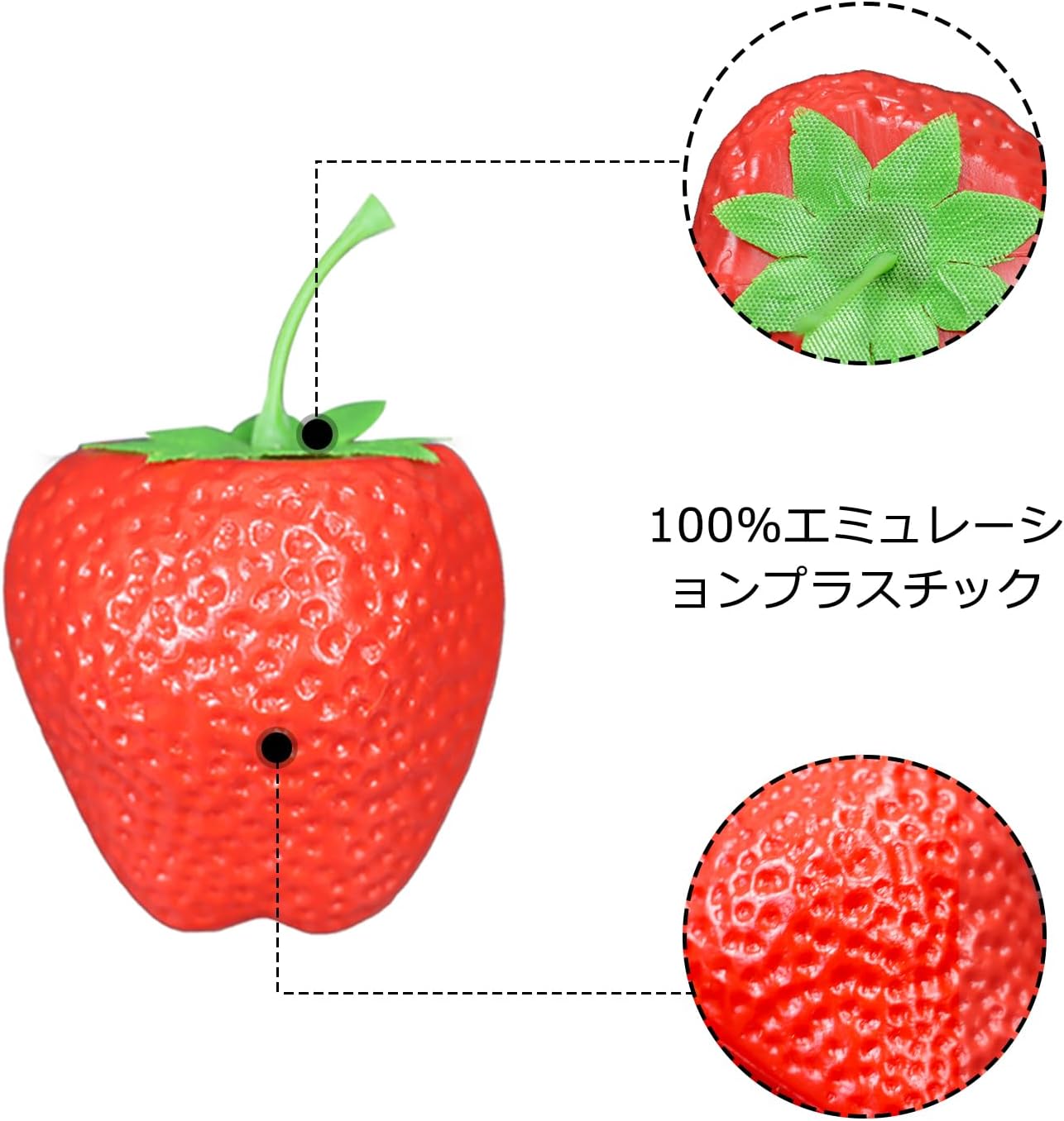 siawadeky Strawberry Samples Plastic Set of 18 Artificial Fruit Model Food Sample Fruit Model Realistic Photography Props Fake Strawberry Display Fake Fruit for Room Decor Party Display Figurine Decor