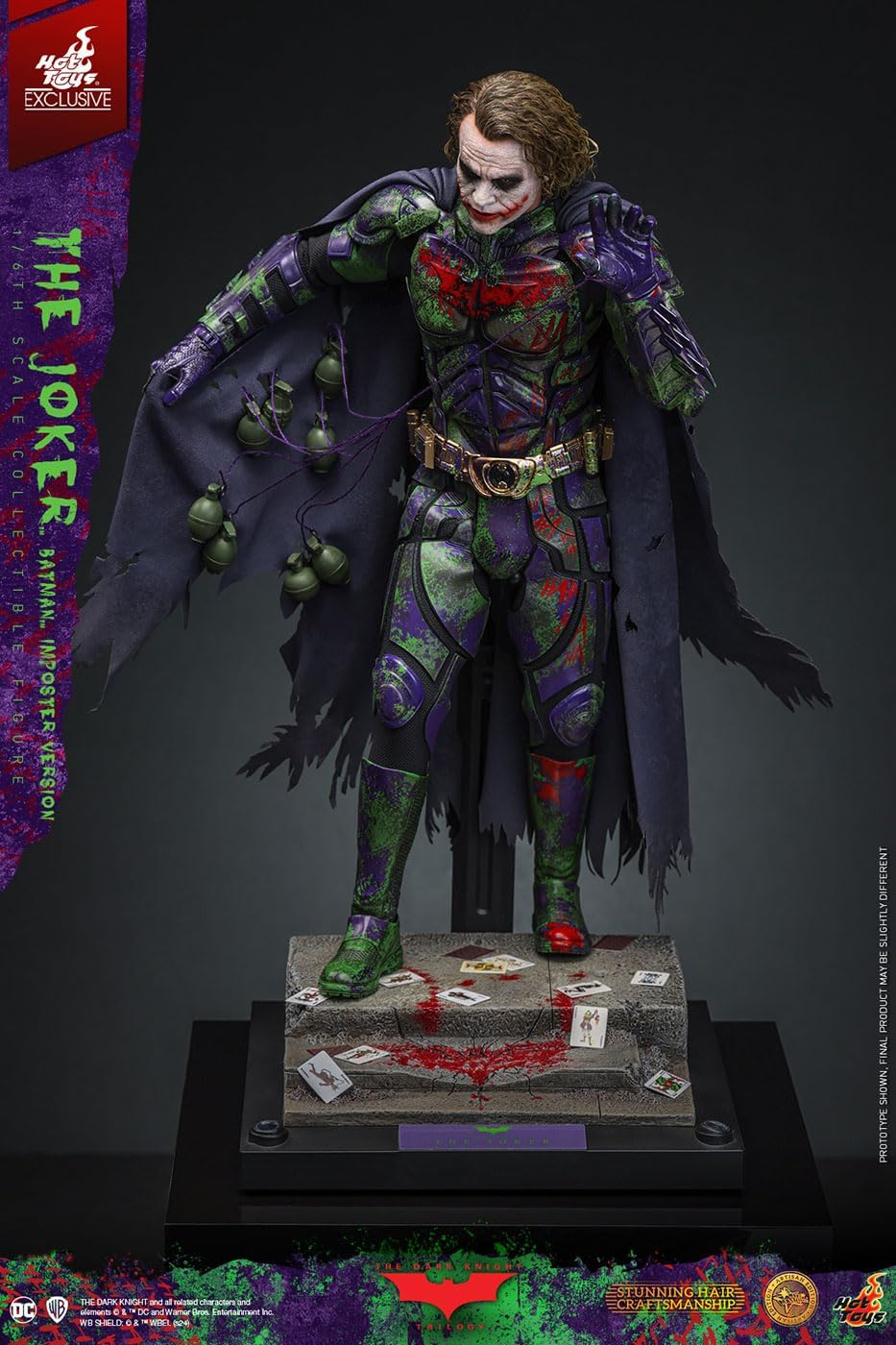 HOT TOYS The Dark Knight 1/6 Joker (Batman In Poster Artisan Version) Action Figure