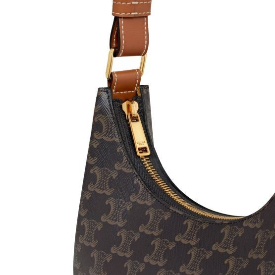 CELINE Ava bag in Triomphe canvas and calfskin - Image 4
