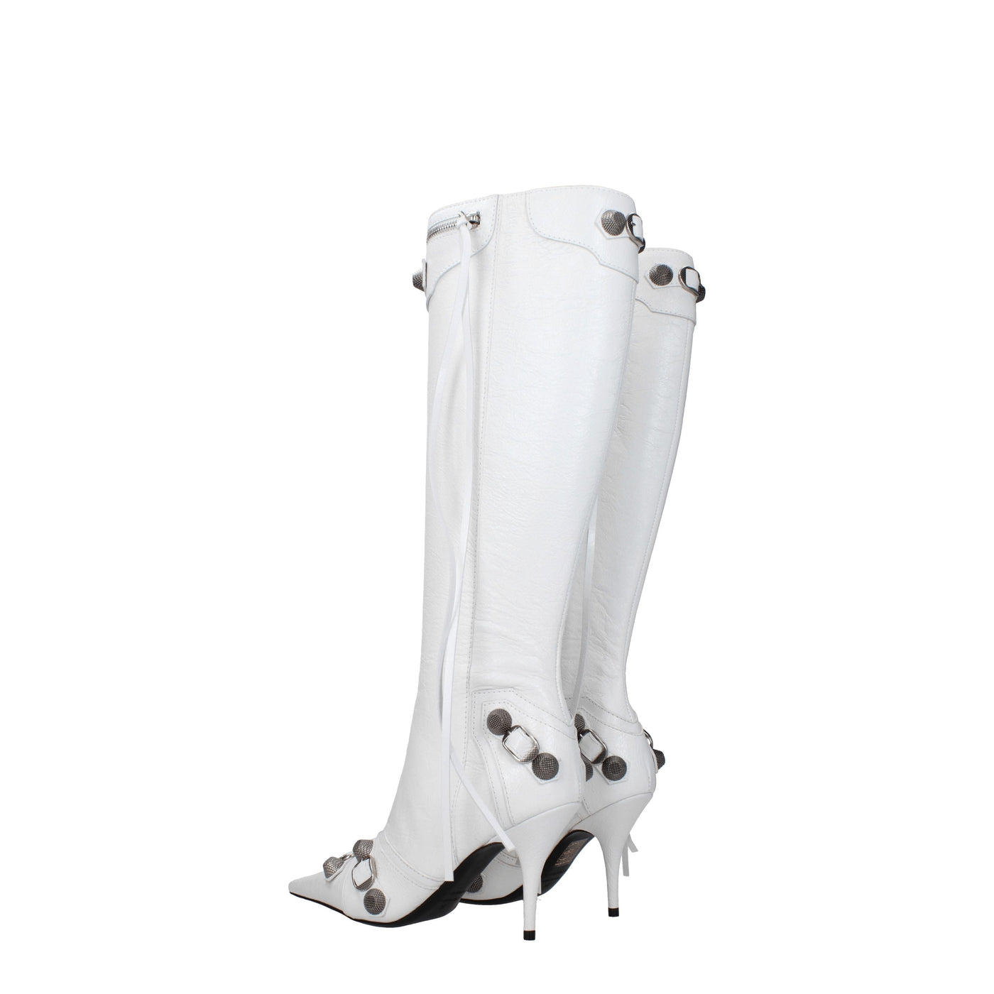 Balenciaga バレンシアガブーツレザーホワイト/光学白 - Image 4