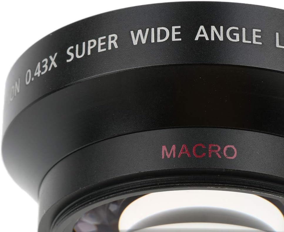 KESOTO 0.43X 62mm Wide Macro Lens Conversion Lens for Sony Canon Nikon Cameras