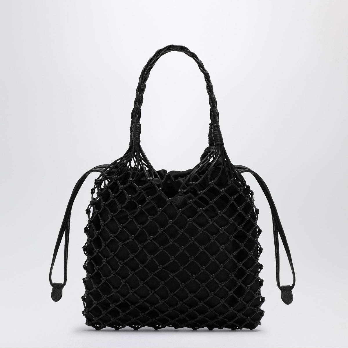 Moschino モスキーノバスケットネットブラックナッパバッグ - Image 4