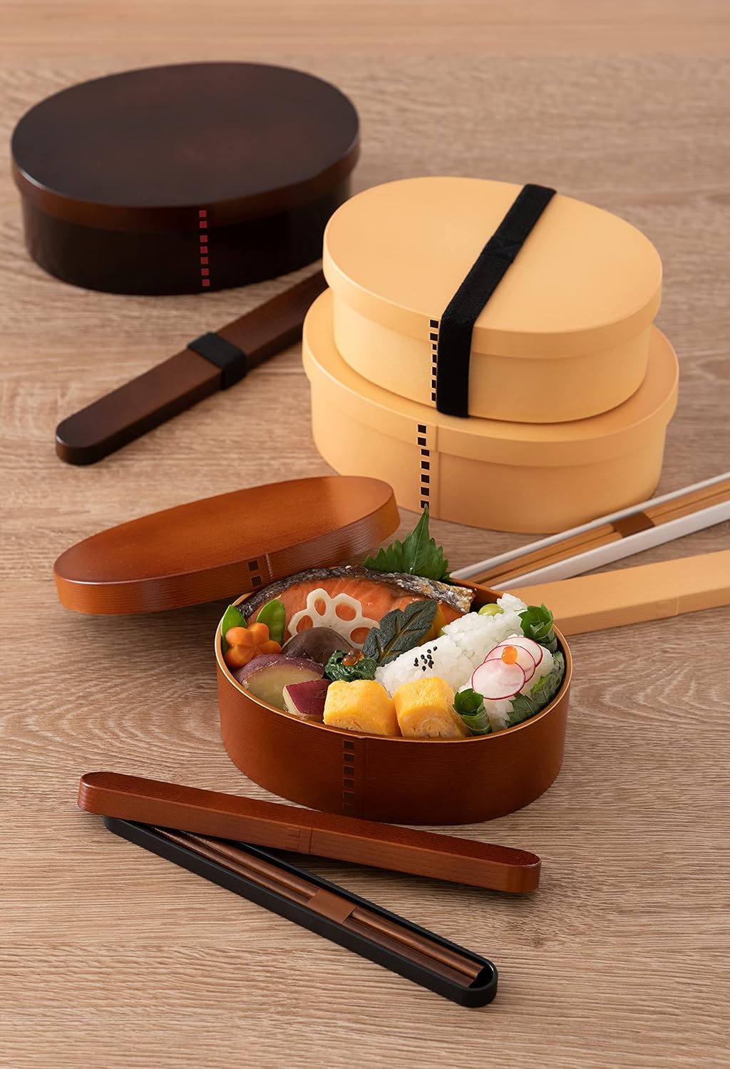 Tatsumiya Bento Box, Lunch Box, Antibacterial Coating, Magewappa, Single Tier, Made in Japan, Large, Light Brown