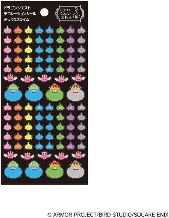 Dragon Quest Stationery Shop Decoration Stickers 1-4, Set of 4