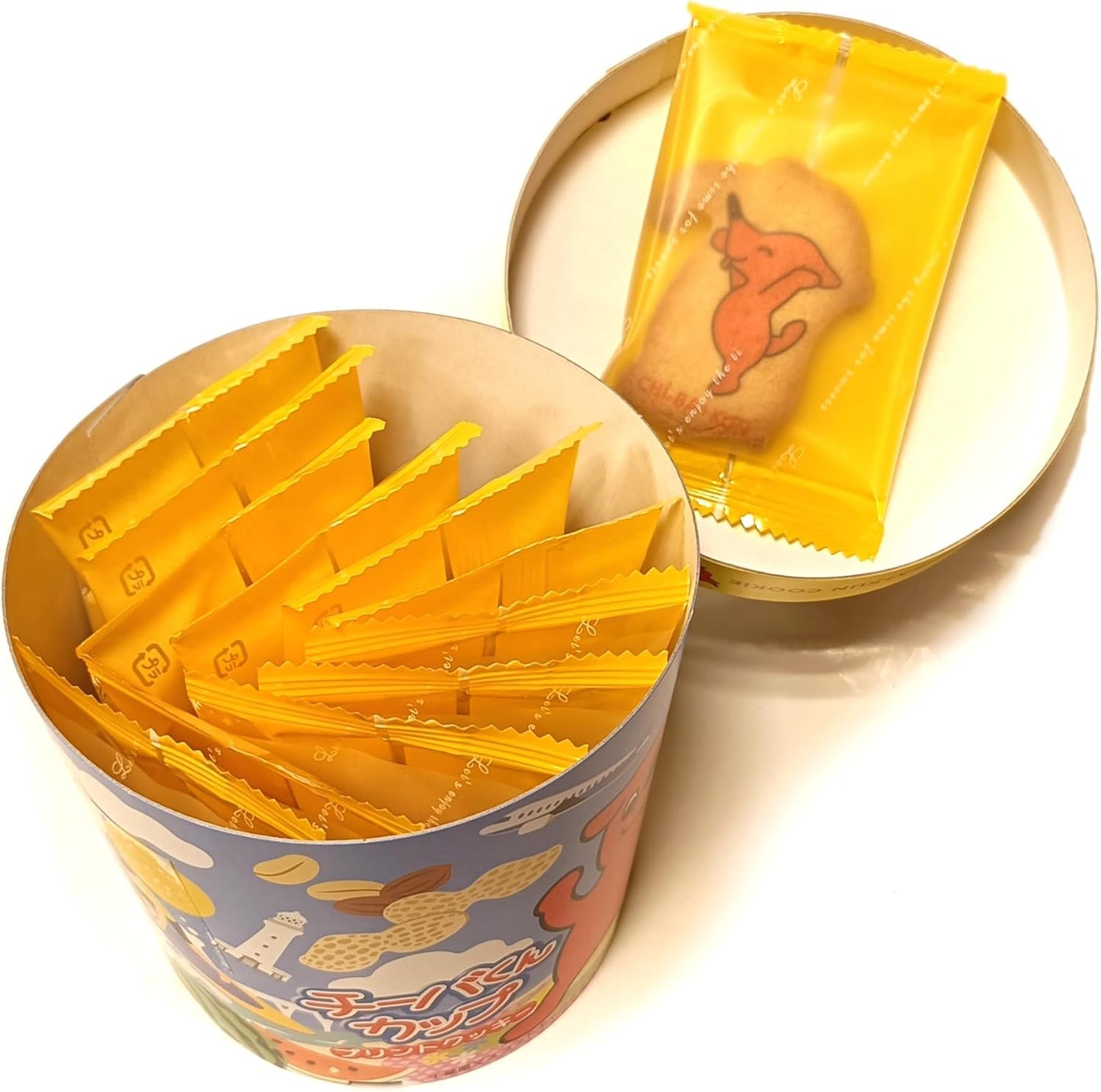 Chiba-kun Cups, Printed Cookies, Pack of 12, Hangs on the rim of the cup, Chiba Prefecture Mascot Characters (1 Box)