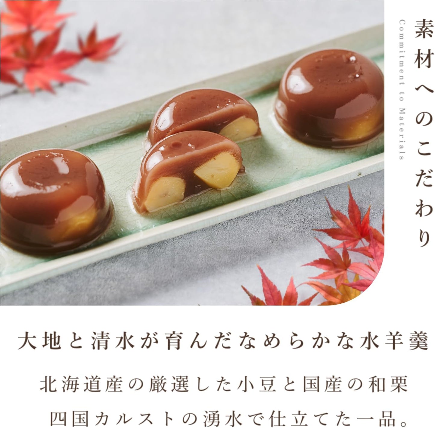 Yamadaya Manju Chestnut Yo-kan, Pack of 6 | 和菓子,ギフト,水ようかん,詰め合わせ,個包装,高級,お菓子,お取り寄せ,お茶菓子,手土産,愛媛,贈答品,スイーツ,あんこ,プレゼント,お礼,お返し,お供え,お中元,敬老の日,お彼岸
