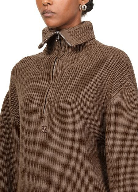COURREGES Ribbed wool trucker sweater - Image 4