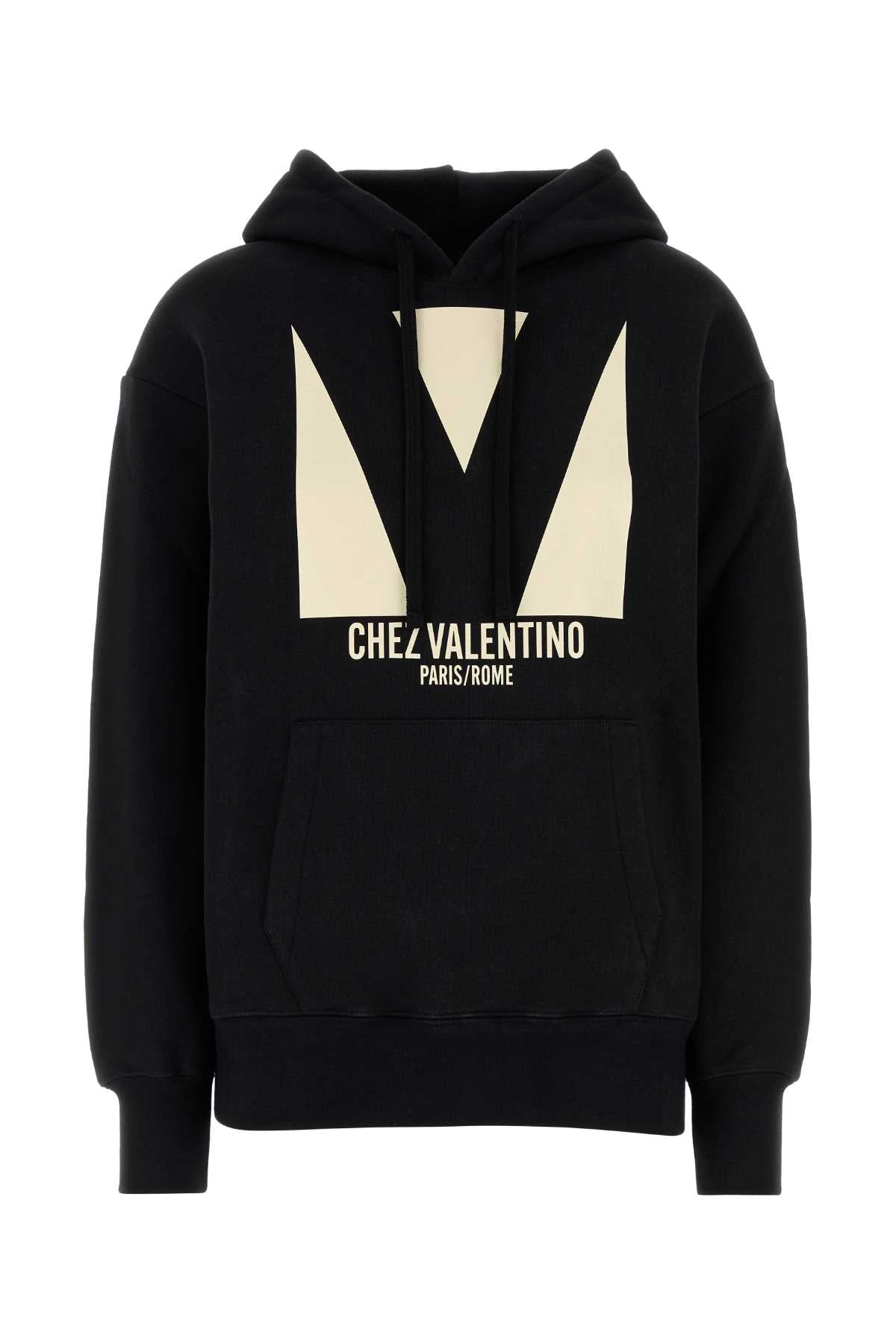 Valentino バレンティーノガラヴァニブラックコットンスウェットシャツ - Image 4