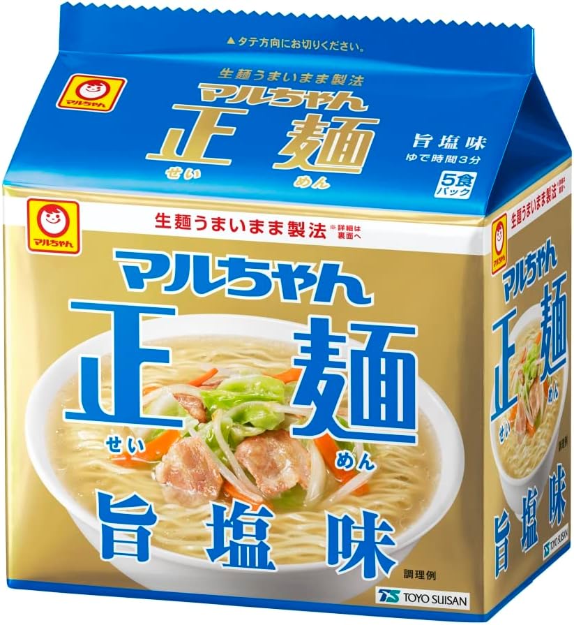 Maruchan Seomen Noodles 5 Pack Set (Soy Sauce, Miso, Salt, Pork Bone, Pork Bone Soy Sauce, Japanese Style Soy Sauce, Yakisoba), 7 Bags Each
