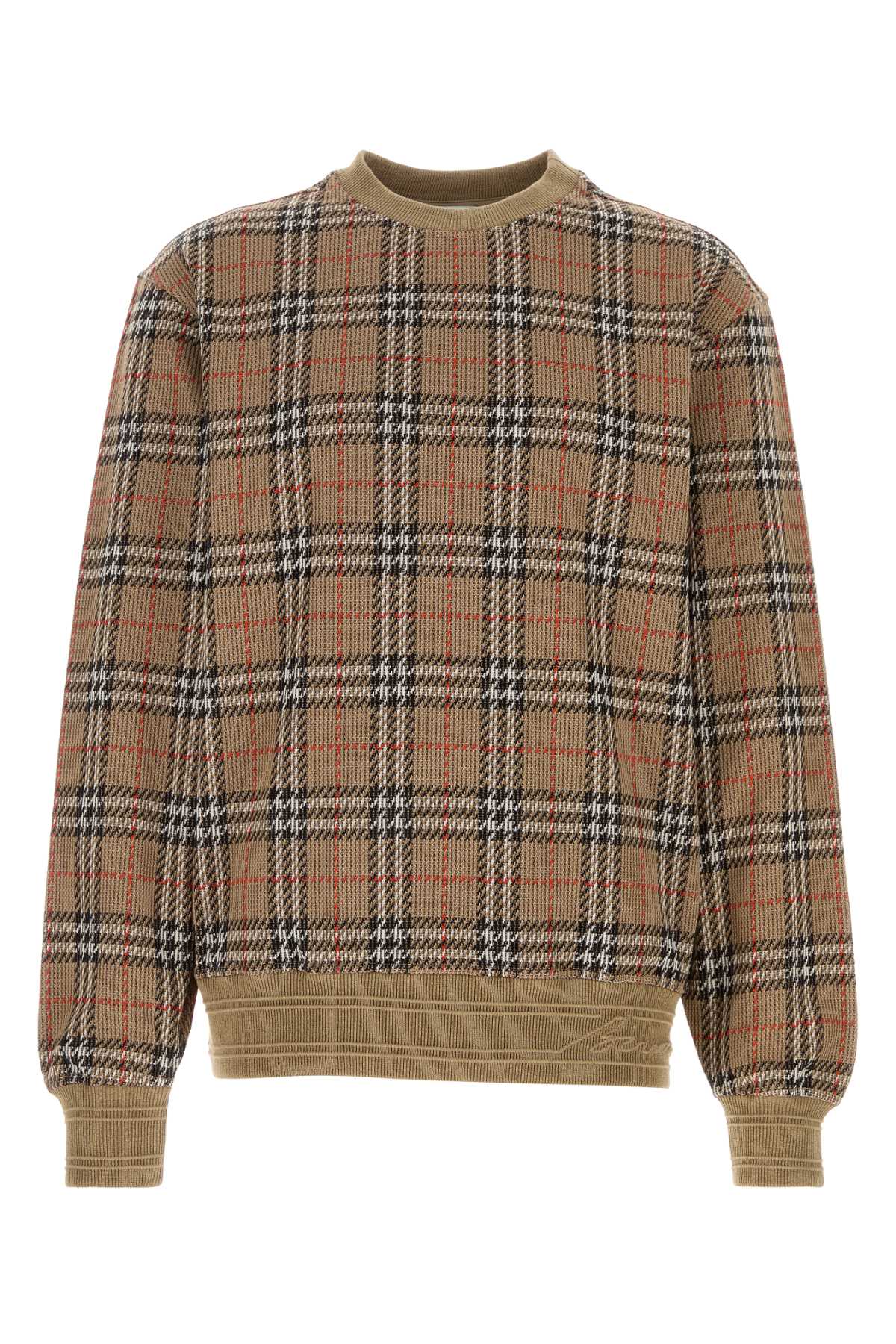 Burberry バーバリー刺繍ストレッチコットンブレンドセーター - Image 4