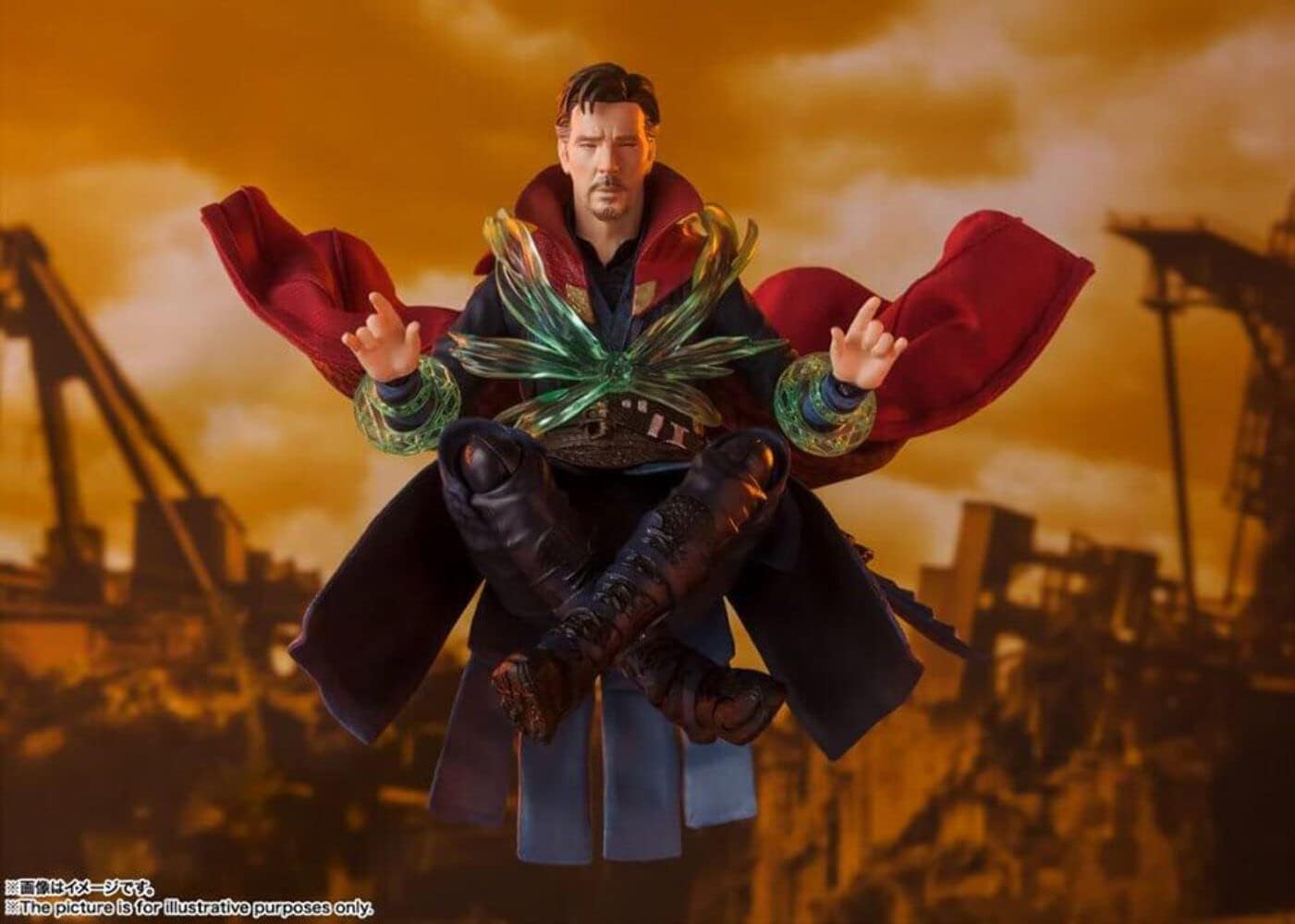BANDAI SPIRITS S.H. Figuarts Avengers Doctor Strange - BATTLE ON TITAN EDITION Approx. 5.9 inches (150 mm), PVC, ABS, Fabric, Painted Action Figure