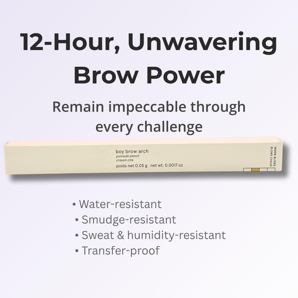 Glossier Boy Brow Arch 2 en 1 Longwear Pomada Lápiz de cejas Rubio cálido