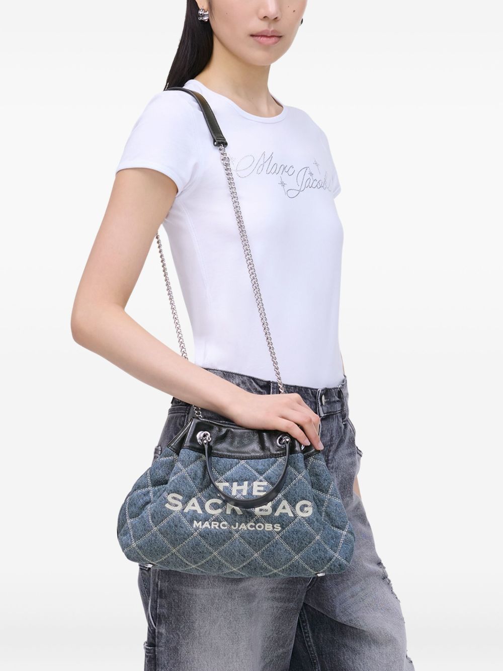 Marc マークジェイコブスチェーンサックコットンショルダーバッグ - Image 4
