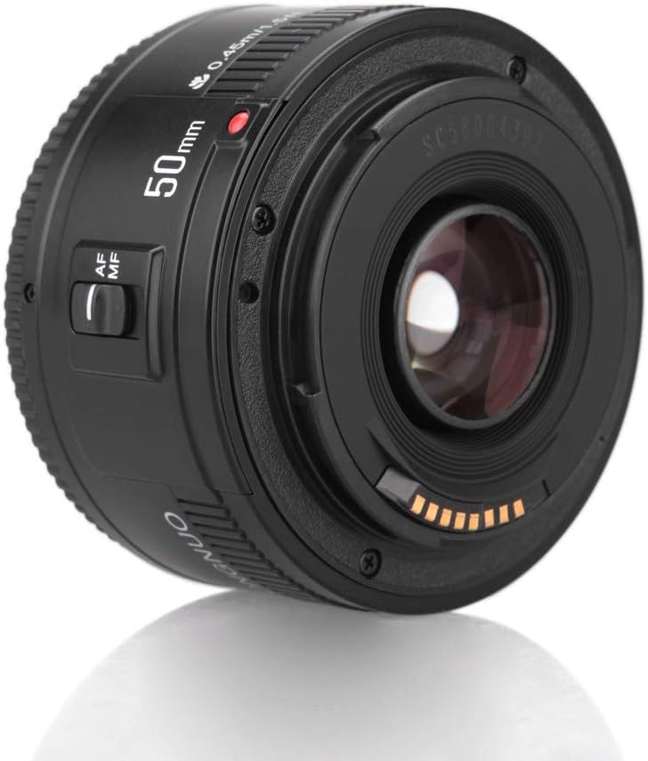 YONGNUO AF 50mm f1.8 Large Diameter Autofocus Lens for Canon 350D 450D 500D 600D 1D Mark II 1D Mark III and More