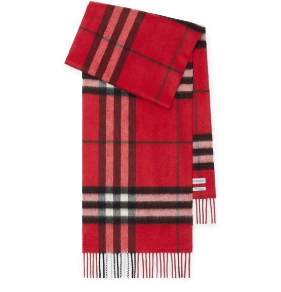 BURBERRY Check Cashmere Scarf - Image 4