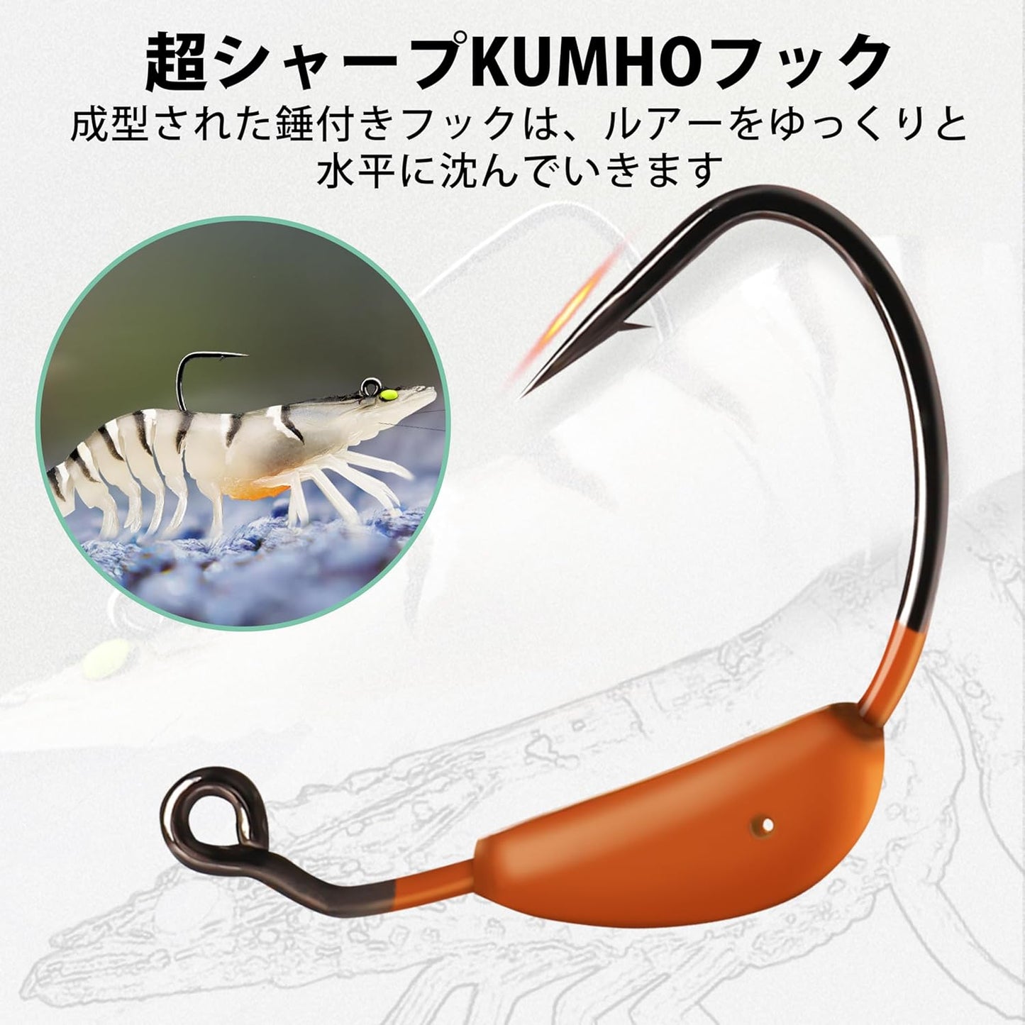 TRUSCEND 1:50 Super Durable TPE Worm Soft Lure, Fine Craft, Lifelike Shrimp, Crawfish, Shad Lure Set, Weedless, Sea Bass, Trout, Blue, Sawala, and Other Fish, For Saltwater and Freshwater Use