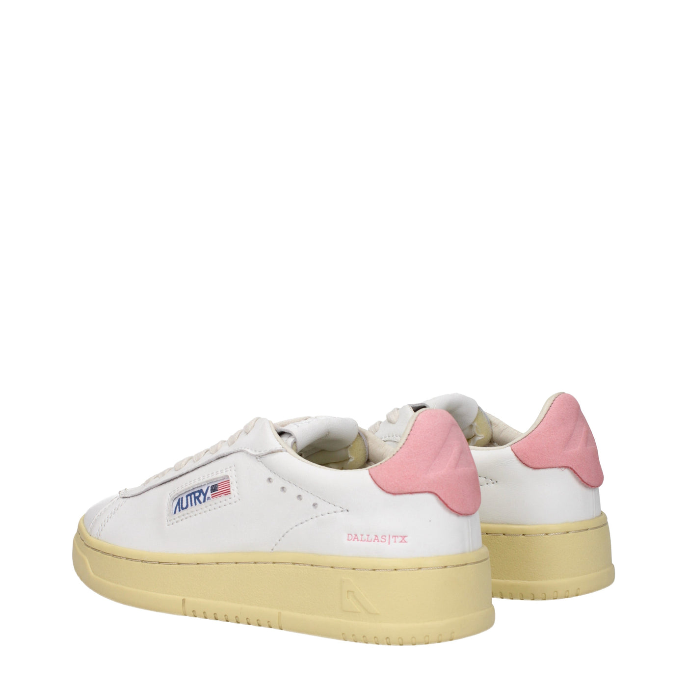 Autry Sneakers Dallas Low Womens Leather White/Pink - Image 4