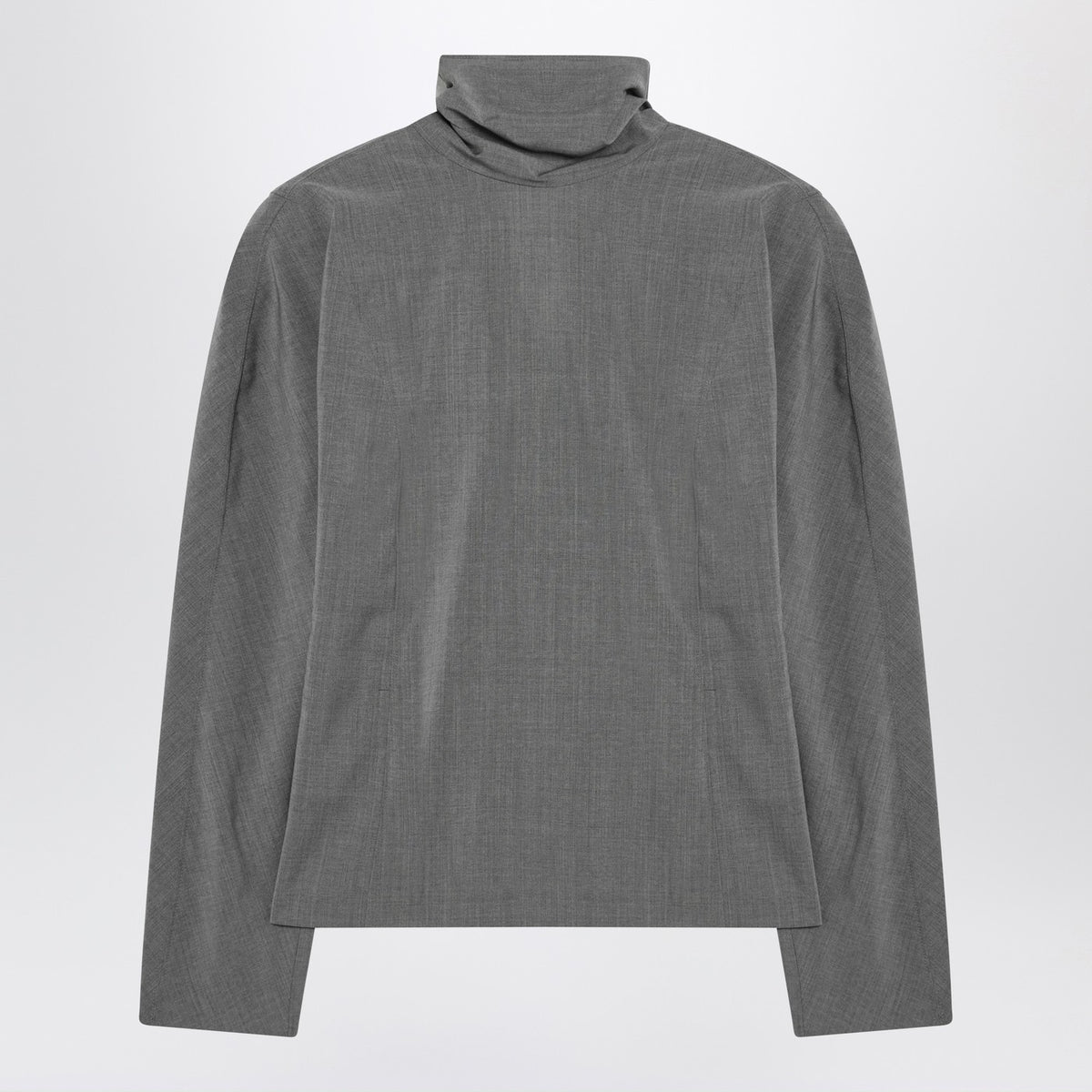 Jacquemus Jacquemus Gray Chale Blouse With Scarf - Image 4
