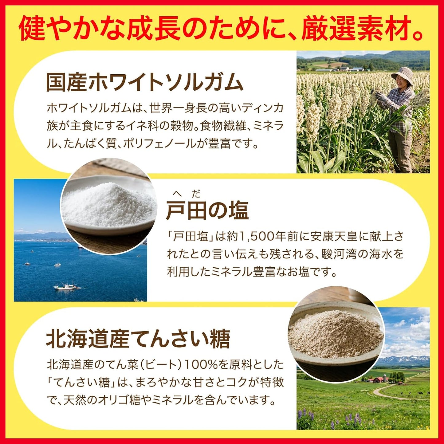 最後のひと伸び グミ 成長応援 世界一 身長の高い ディンカ族 ホワイトソルガム ぶどう味 100個 (100)