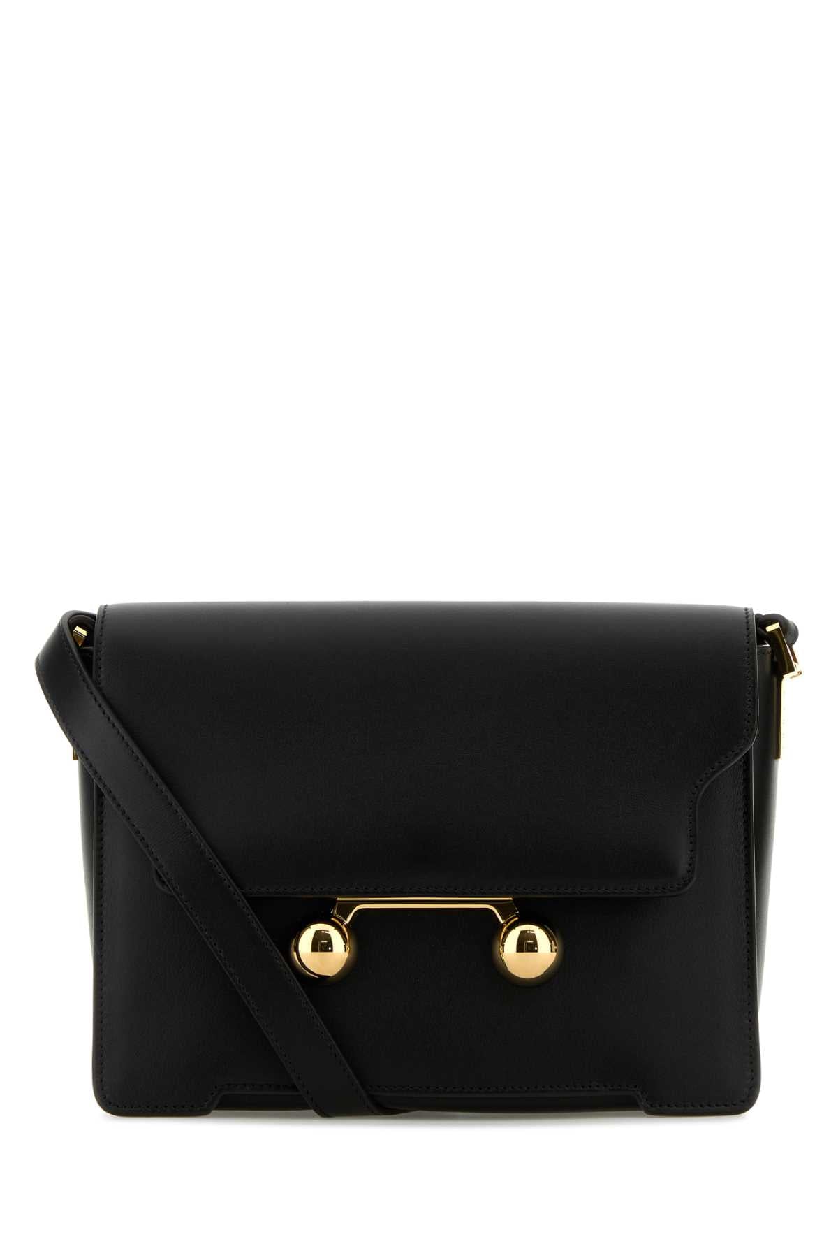 Marni Marni Black Leather Medium Trunkaroo Crossbodyバッグ - Image 4