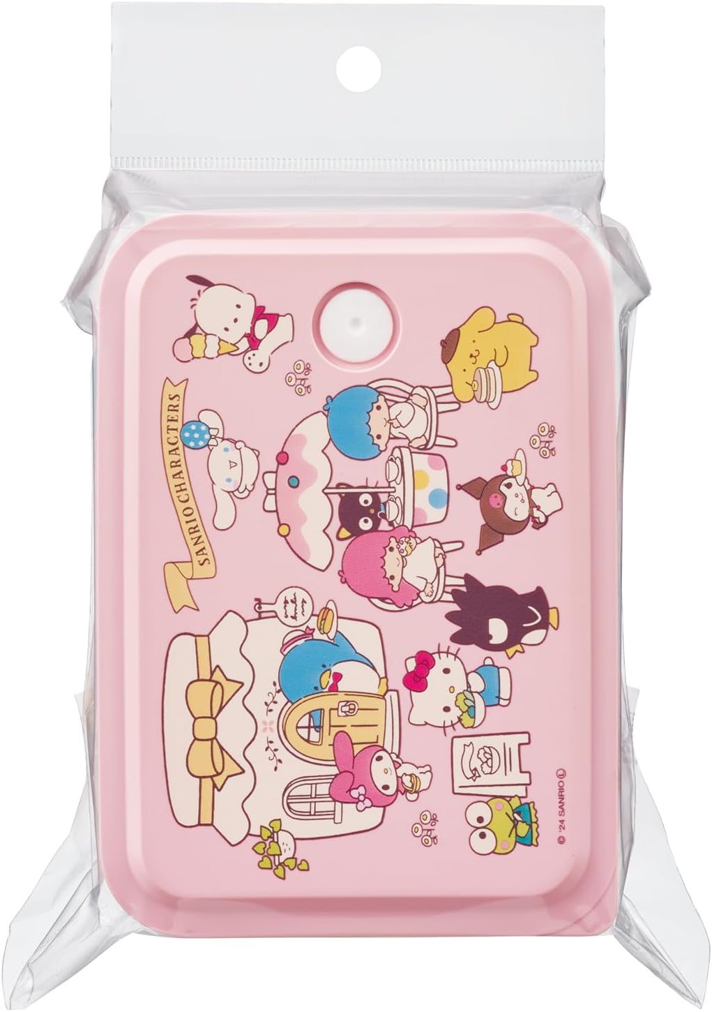 Skater Bento Box, Picnic Lunch Box, M Size, 1 Tier, Microwave Safe with Lid, 23.7 fl oz (700 ml), Sanrio All Stars Village, PL70B-A
