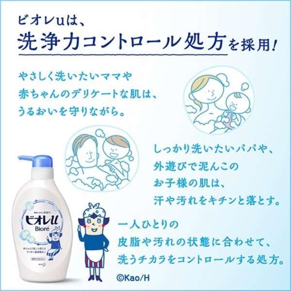 Biore U Body Wash, Easy Eco Pack, Refill, Set of 2, Bulk Purchase, Body Soap Pouch, 0.4 fl oz (12 ml), Aroma Doll, Body Soap Pouch, 0.4 fl oz (12 ml), Tea Scent Set