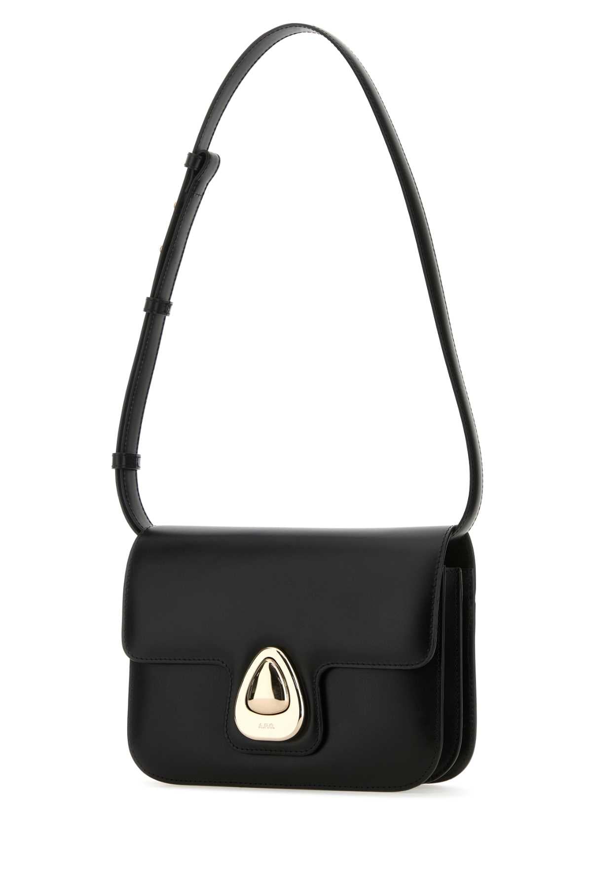A.p.c. A.P.C.ブラックレザースモールアストラクロスボディバッグ - Image 4