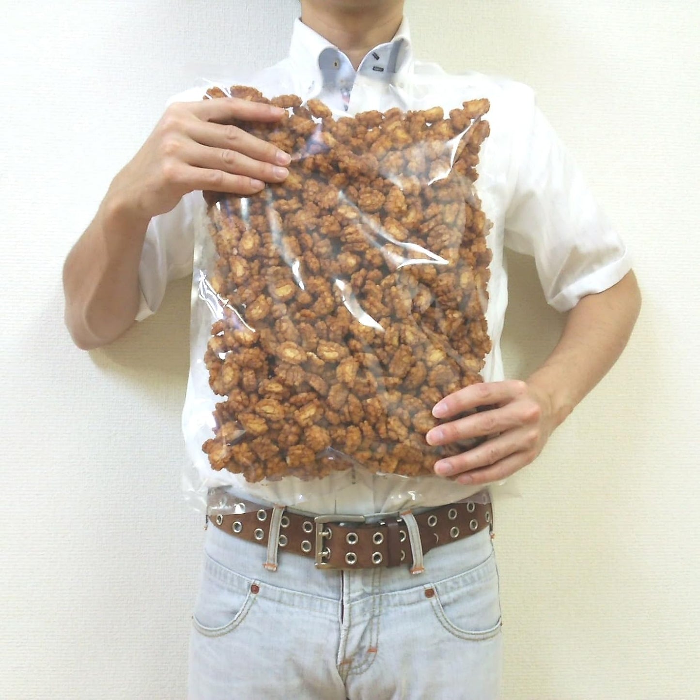 Kurodaya Hitokuchi Sweet & Spicy Soy Sauce Fried Mochi, 2.2 lbs (1,000 g), Made with Domestic Rice, Niigata Factory Product, 2.2 lbs (1 kg) x 1
