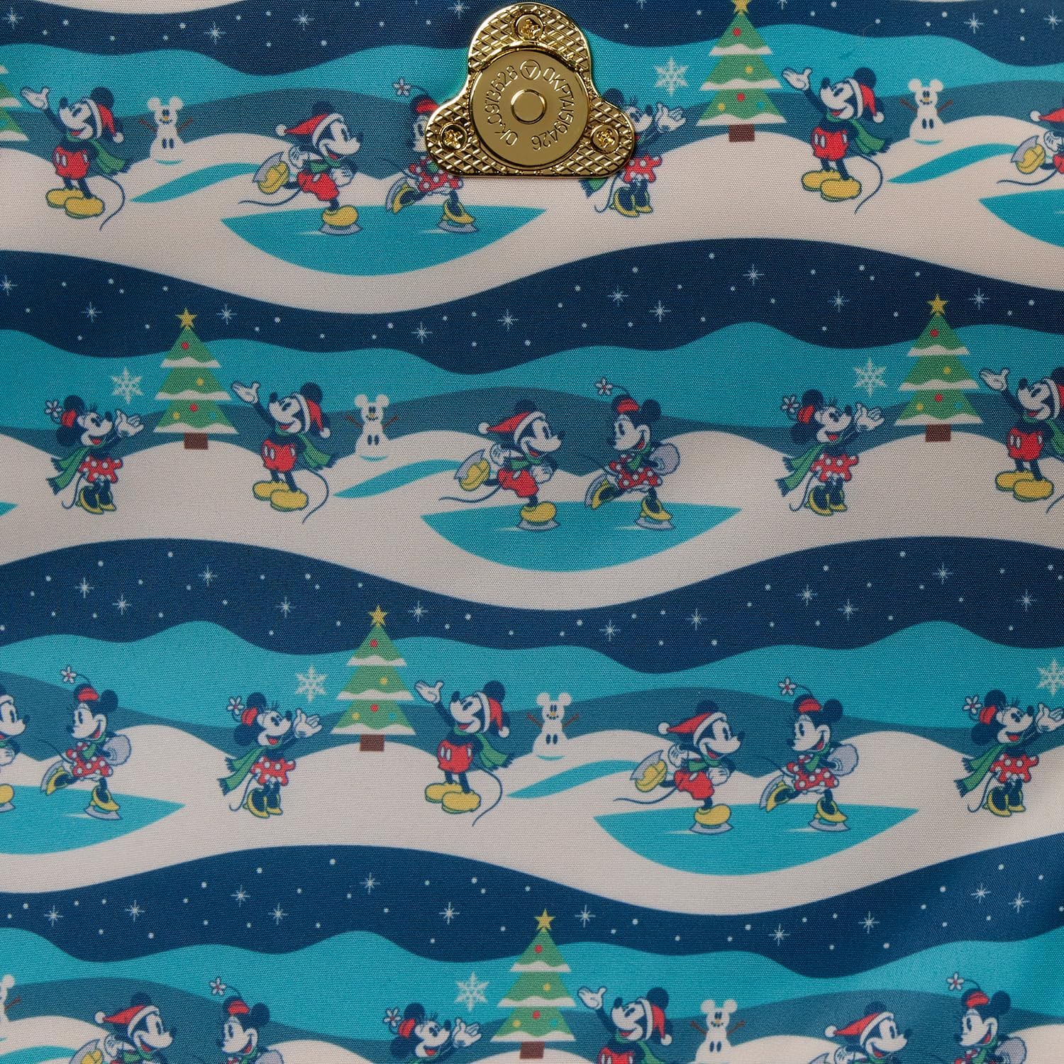 Loungefly Disney Mickey y Minnie Holiday Crossbody Bolsa