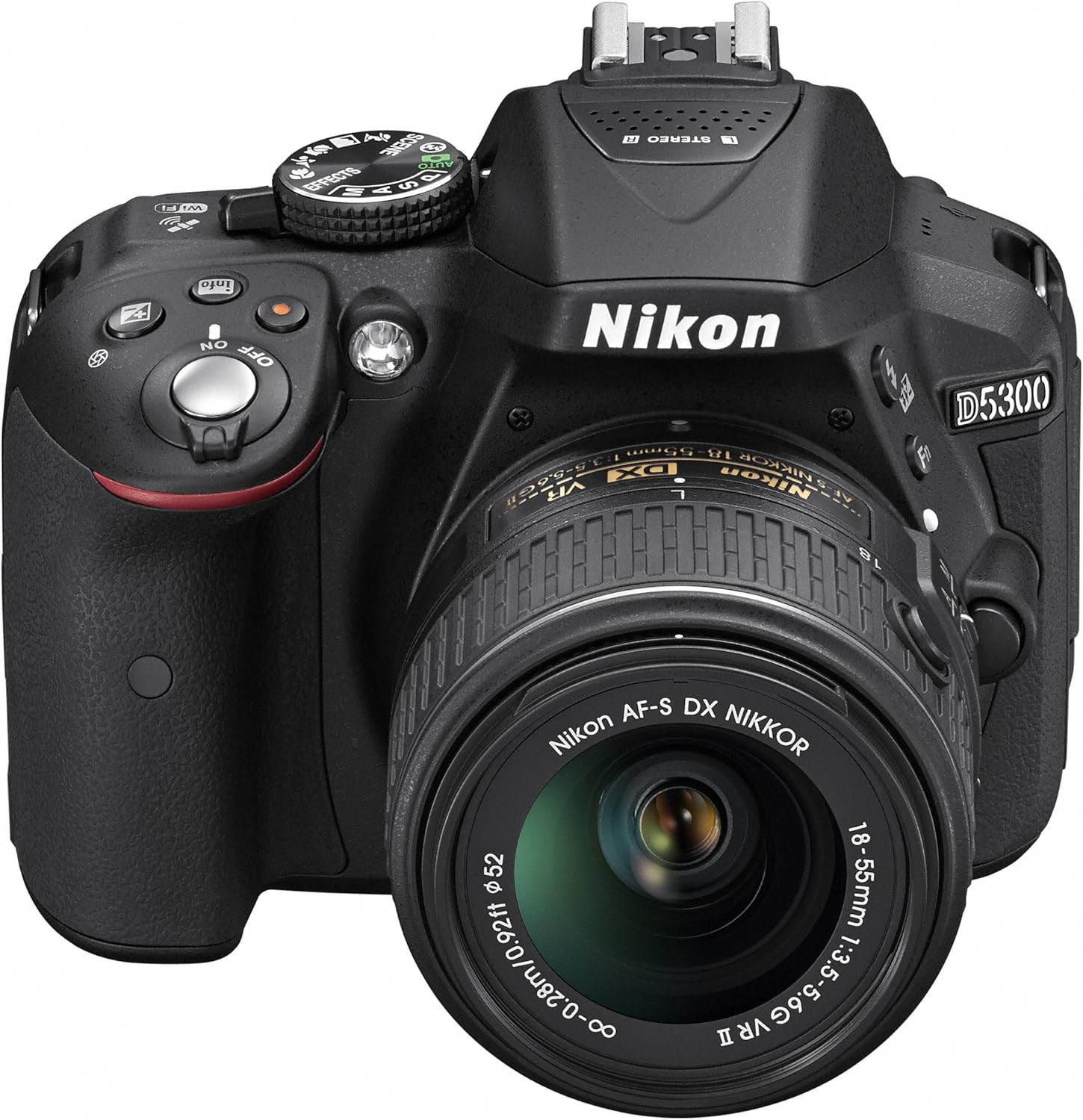 Nikon DSLR Camera D5300 18-55mm VR II Lens Kit Black 24 MP 3.2 inch LED Screen D5300LK18-55VR2BK