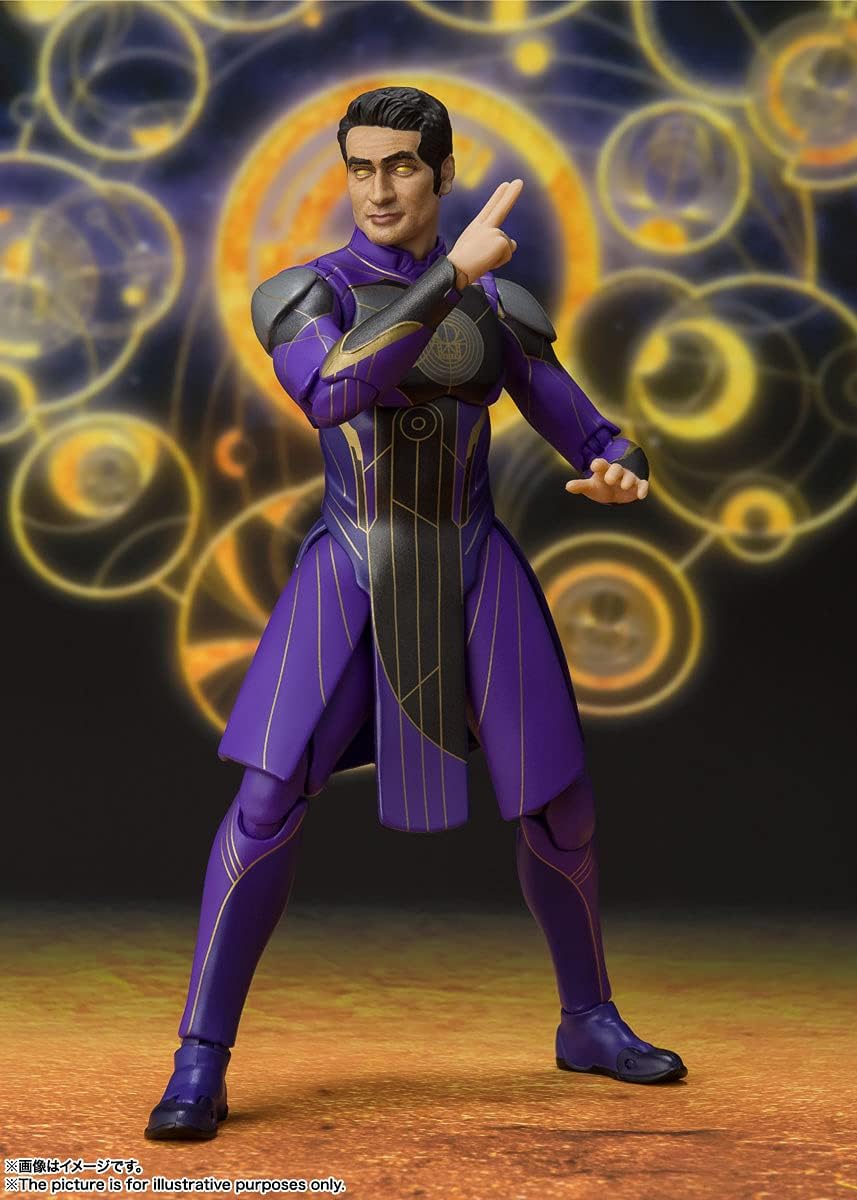 BANDAI SPIRITS S.H. Figuarts Marvel Eternals Kingo, Approx. 5.9 inches (150 mm), PVC & ABS, Pre-painted Action Figure