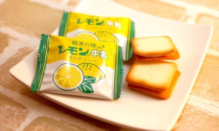 [Set of 3] Tochigi Flavor Milk Langue de Chat with Lemon 10 Sheets Set with Lemon Flavor