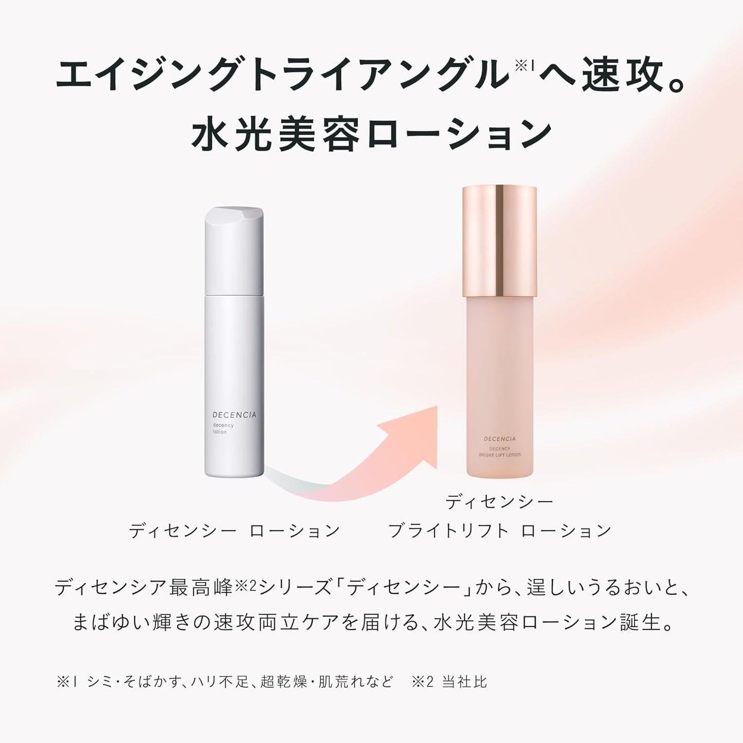 DECENCIA Brightlift Lotion Refill, Sample Present, Quasi-Drug Product, Lotion for Sensitive Skin, 4.1 fl oz (120 ml), Cream Pouch Included