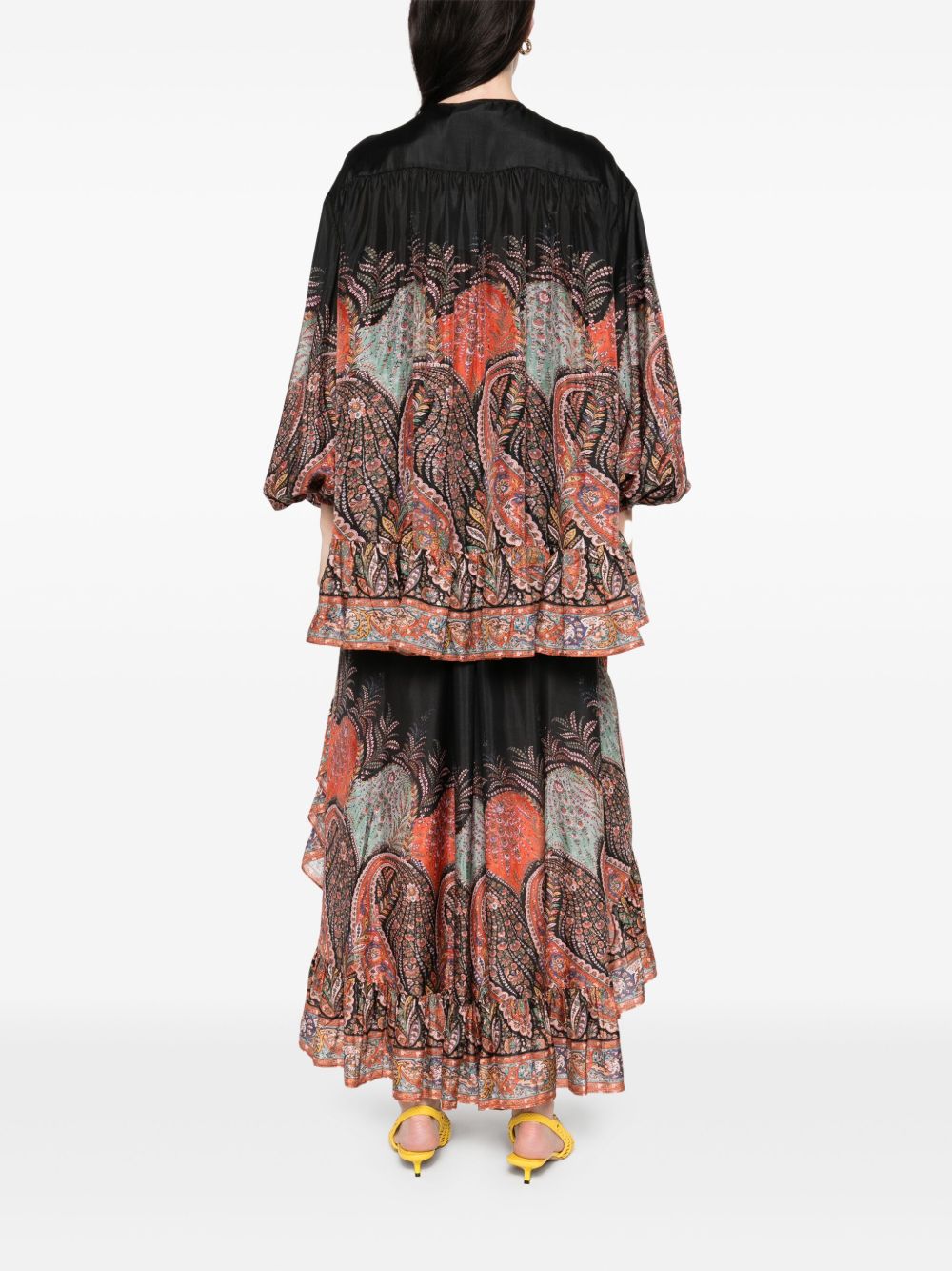Zimmermann ZIMMERMANN RHIANNONプリントシルクブラウス - Image 4