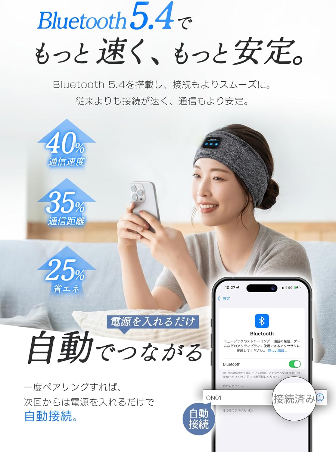 Sleep Headphones, Sleep Goods, Bluetooth 5.4, Headphones, Headphones, Sleeping Earphones, Headphones, Bluetooth Over-the-Headphones, Sleep Sports, Dual Use, Wireless Earphones, Asmr Supports Side