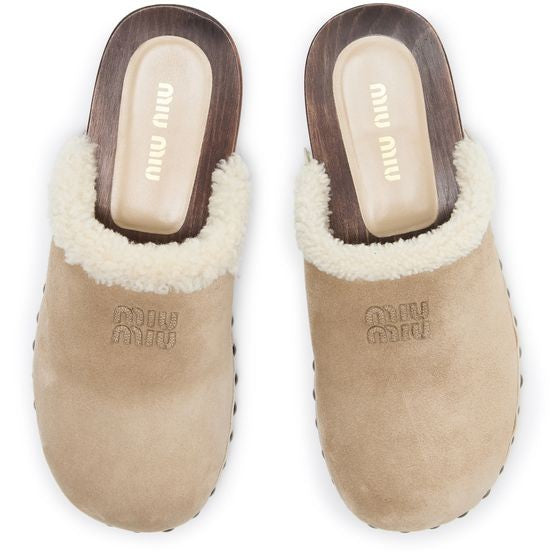 MIU MIU Shearling clogs - Image 4