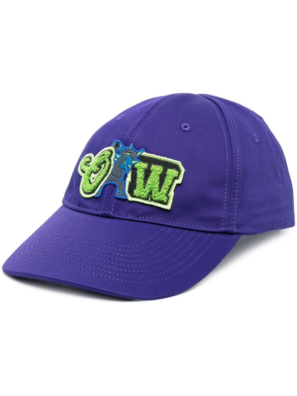 Off Off White Varsity Cotton Baseball Cap - Image 4