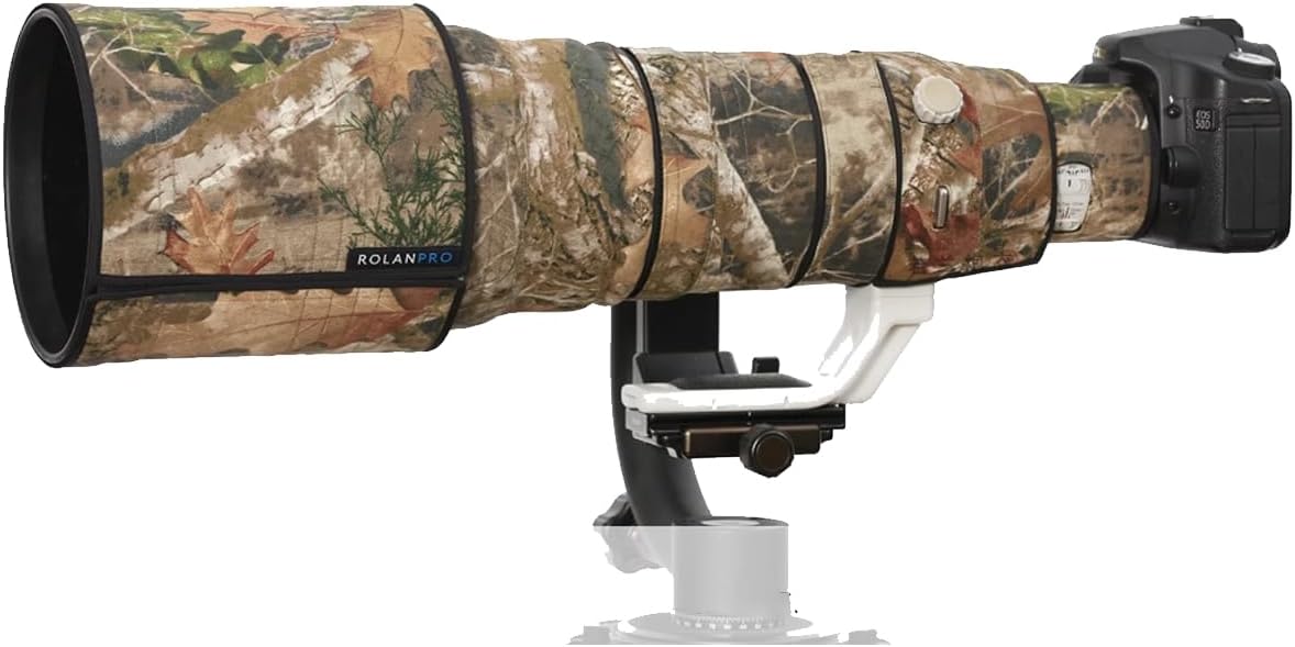 Rolanpro Lens Cover, Camouflage Coat for Canon EF 500mm F4 L IS II USM, Triple Layer Protection, jungle camouflage, Modern