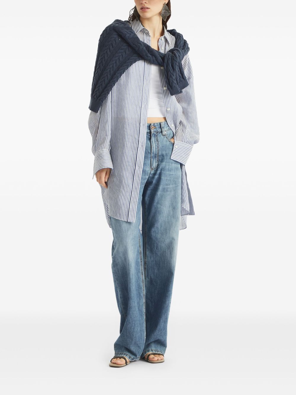Brunello Cucinelli Denim Cotton Jeans - Image 4