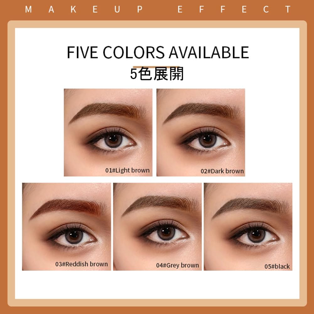 New Feeling Eyebrow 4d Liquid Eyebrow Eyebrow Color Retaining Crisp Vibrant Fork Brush Liquid Eyebrow Waterproof Cosmetic Makeup Pen 4 Tip Eyebrow,4 Tipped Precise Brow Pen, Tiny My 4 Tip Brow #04