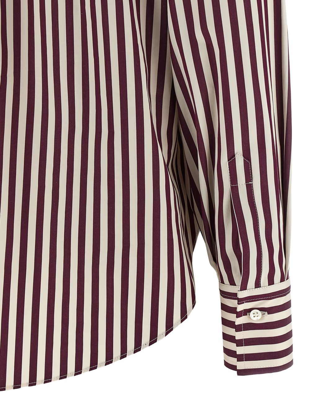 Brunello Cucinelli Striped Cotton Shirt - Image 4