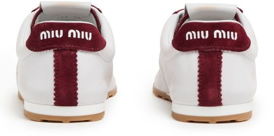 MIU MIU ナッパレザー製 バイカラースニーカー - Image 4