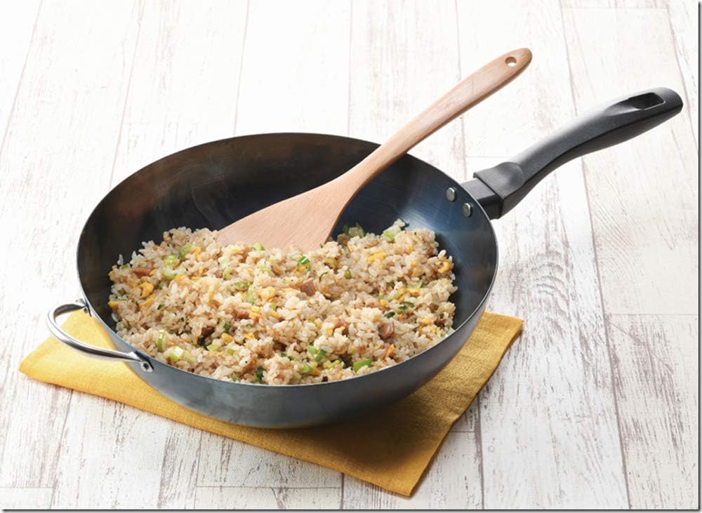 Fujita Metal 040080 Iron Wok, One Hand, 11.0 inches (28 cm), Made in Japan, Suite Fine Artisans