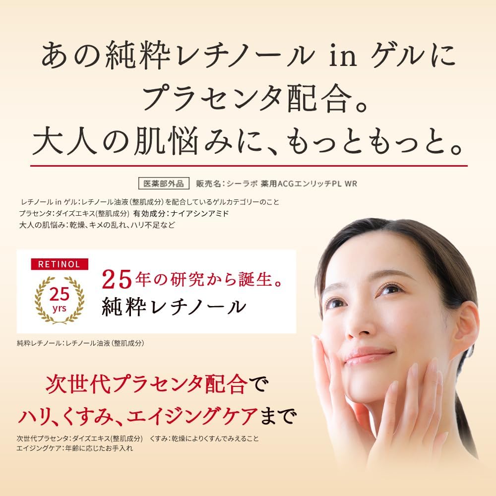 New (Exclusive) Medicinal Aqua Collagen Gel Enrich Wrinkle Placenta, 7.1 oz (200 g) Set, Pure Retinol, Niacinamide, Dried, Fine Lines, Stains, Highly Moisturizing, UV Rays, Present,