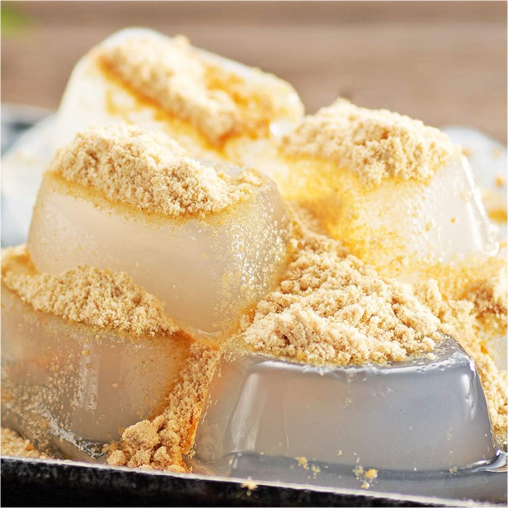 [Limited Brand] Melting Authentic Warabi Mochi, Made in Japan, Made with Authentic Warabi Starch, Japanese Confectionery Gift, Warabi Mochi (4.2 oz (120 g) x 2), Bag with Kinako Powder, Rainbow